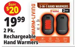 Ocean State Job Lot 2 Pk. Rechargeable Hand Warmers offer