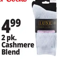 Ocean State Job Lot Luxe Women's Cashmere Blend Socks 2 Pack offer