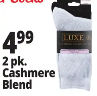 Ocean State Job Lot Luxe Women's Cashmere Blend Socks 2 Pack offer