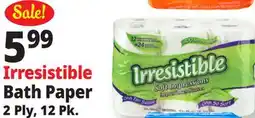 Ocean State Job Lot Irresistible Soft Impressions Bath Tissue 12 Count offer