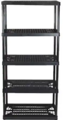 Ocean State Job Lot Maxit 5-Tier Heavy-Duty Plastic Shelving Unit offer