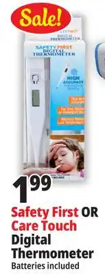 Ocean State Job Lot Safety First Digital Thermometer offer