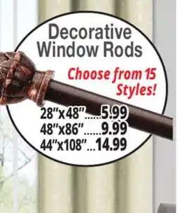 Ocean State Job Lot Decorative Window Rods offer