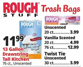 Ocean State Job Lot Rough Stuff Trash Bags offer