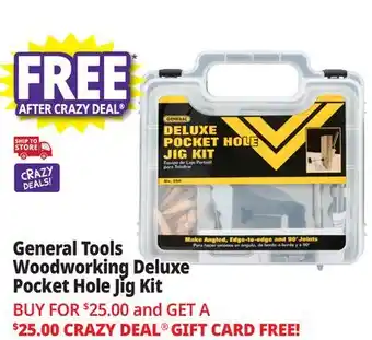 Ocean State Job Lot General Tools Woodworking Pocket Hole Jig Kit offer