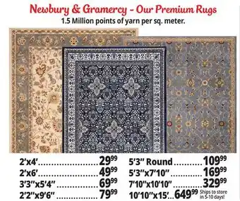 Ocean State Job Lot Newbury & Gramercy Area Rugs offer