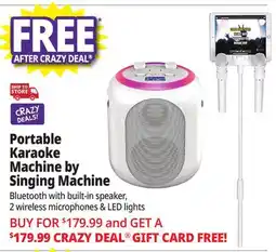 Ocean State Job Lot Singing Machine Ultimate Karaoke System White offer