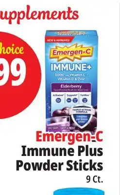 Ocean State Job Lot Emergen-C Immune Plus Powder Sticks offer