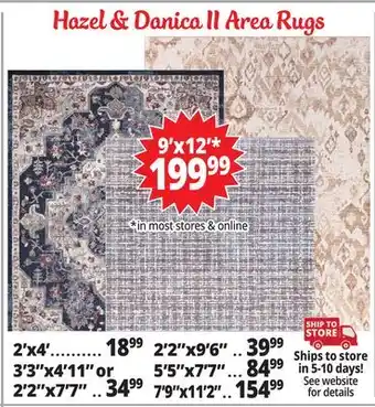 Ocean State Job Lot Hazel & Danica Area Rugs offer