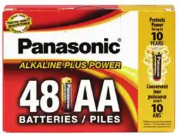 Ocean State Job Lot Panasonic Alkaline Plus Power AA Batteries 48 Count offer