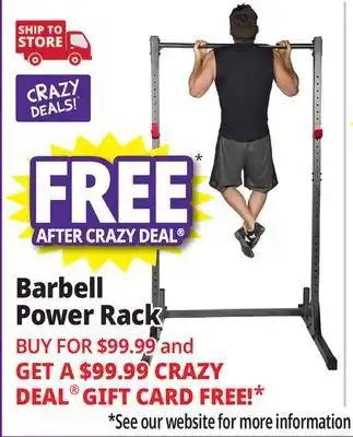 Ocean State Job Lot papababe Barbell Power Rack with 800 lb Weight Capacity offer