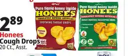 Ocean State Job Lot Honees Honey Menthol Cough Drops 20-count offer