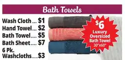 Ocean State Job Lot Bath Towels offer