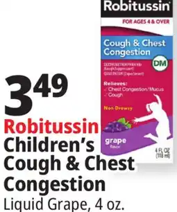 Ocean State Job Lot Robitussin Children's Cough & Chest Congestion offer