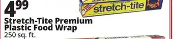 Ocean State Job Lot stretch-tite Premium Plastic Food Wrap 250 sq ft offer