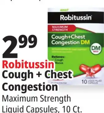 Ocean State Job Lot Robitussin Cough + Chest Congestion offer