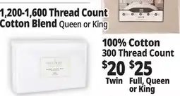 Ocean State Job Lot 300 Thread Count King Sheet Set 4 Piece offer