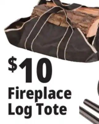 Ocean State Job Lot Open Hearth Fireplace Log Tote offer