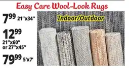 Ocean State Job Lot Easy Care Wool-Look Rugs offer