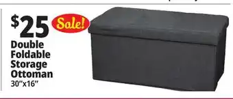 Ocean State Job Lot Double Foldable Storage Ottoman offer