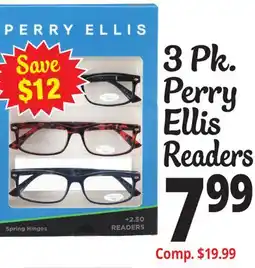 Ocean State Job Lot 3 Pk. Perry Ellis Readers offer