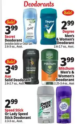 Ocean State Job Lot Deodorants offer