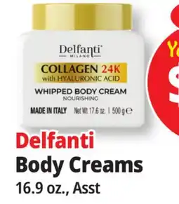 Ocean State Job Lot Delfanti Body Creams offer