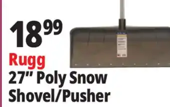 Ocean State Job Lot RUGG Pathmaster 27 Ultra Snow Pusher Shovel offer