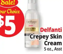 Ocean State Job Lot Delfanti Crepey Skin Cream offer