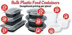 Ocean State Job Lot Bulk Plastic Food Containers offer