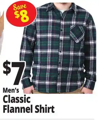 Ocean State Job Lot Men's Classic Flannel Shirt offer