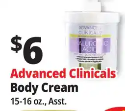 Ocean State Job Lot Advanced Clinicals Body Cream offer