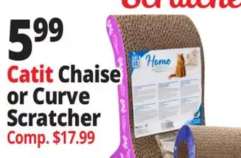 Ocean State Job Lot Catit Chaise or Curve Scratcher offer