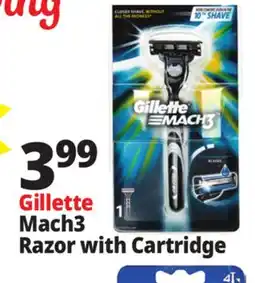 Ocean State Job Lot Gillette Mach3 Razor with Cartridge offer