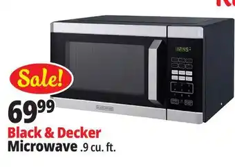 Ocean State Job Lot BLACK+DECKER 900W Stainless Steel Microwave Oven offer