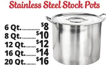 Ocean State Job Lot Stainless Steel Stock Pots offer