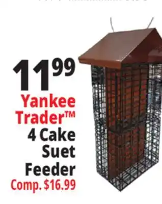 Ocean State Job Lot Yankee Trader 4 Cake Suet Feeder offer