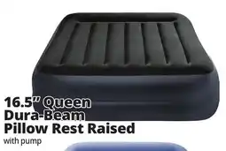 Ocean State Job Lot Intex Queen Dura-Beam Pillow Rest Raised Air Mattress with Internal Pump offer