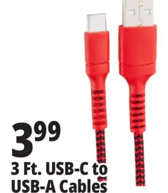 Ocean State Job Lot TechBunch USB Type-C Charging Cable 3' offer