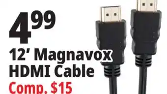 Ocean State Job Lot 12' Magnavox HDMI Cable offer