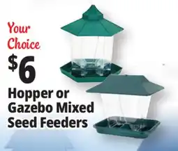 Ocean State Job Lot Hopper or Gazebo Mixed Seed Feeders offer