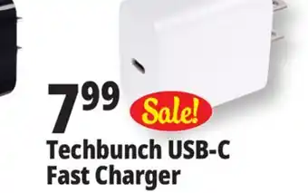 Ocean State Job Lot TechBunch Universal USB-C Wall Charger offer