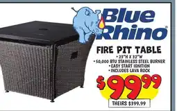 Ollie's BLUE RHINO FIRE PIT TABLE offer