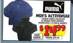 Ollie's PUMA MEN'S ACTIVEWEAR offer