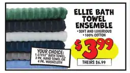 Ollie's ELLIE BATH TOWEL ENSEMBLE offer