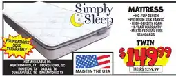 Ollie's MATTRESS offer