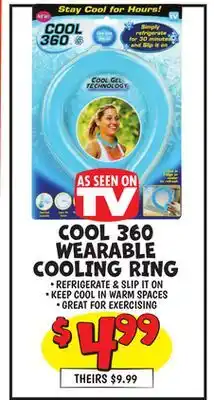 Ollie's COOL 360 WEARABLE COOLING RING offer