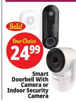 Ocean State Job Lot Smart Doorbell With Camera or Indoor Security Camera offer