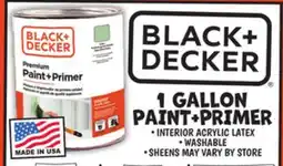 Ollie's BLACK+ DECKER FLAT 1 GALLON PAINT + PRIMER offer