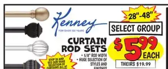 Ollie's KENNEY CURTAIN ROD SETS offer